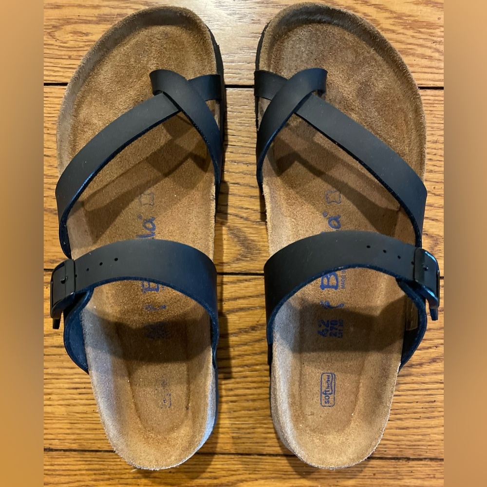 EUC Betula Mayari slides, soft footbed, black, size 42